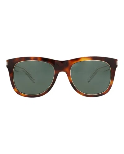 Saint Laurent Sl51overri Sunglasses In Brown