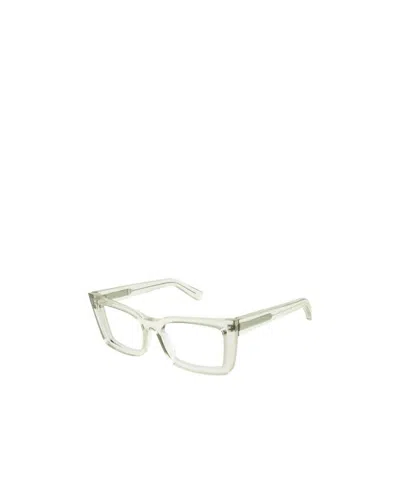 Saint Laurent Sl554 Square-frame Glasses In White