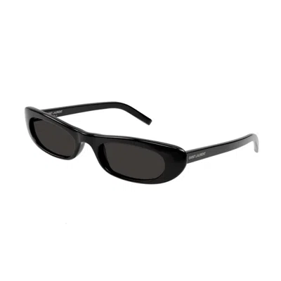 Saint Laurent Black Black Black Acetate Sunglasses