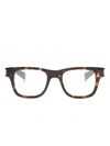 Saint Laurent Sl5640pt 009 Rectangle-frame Glasses In Brown