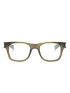 Saint Laurent Sl5640pt Square-frame Glasses In Green