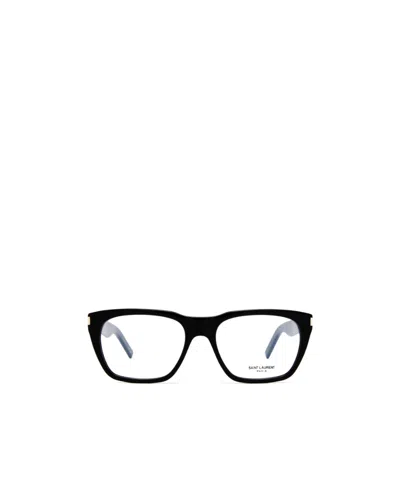 Saint Laurent Sl598 Square-frame Glasses In Black