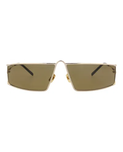 Saint Laurent Sl606 Sunglasses In Gold