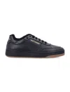 Saint Laurent Sole Contrast Reinforced Toe Cap Sneakers In Black