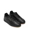 Saint Laurent Sole Contrast Reinforced Toe Cap Sneakers In Black
