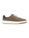 Saint Laurent Sneakers Sl/61 In Gabardine Verde Militare Uomo In Military Green