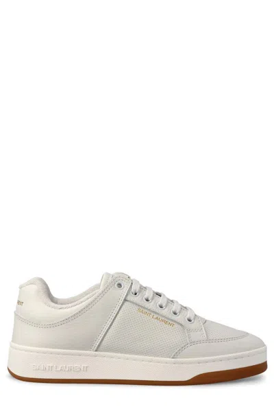 Saint Laurent Sl/61 Lace-up Sneakers In White