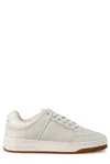 Saint Laurent Leather Sneakers In White
