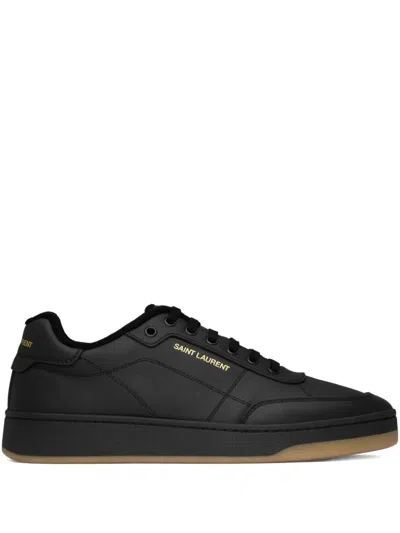 SAINT LAURENT SL/61 LEATHER LOGO SNEAKERS