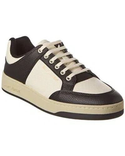 Pre-owned Saint Laurent Sl/61 Leather Sneaker Men's Black 40