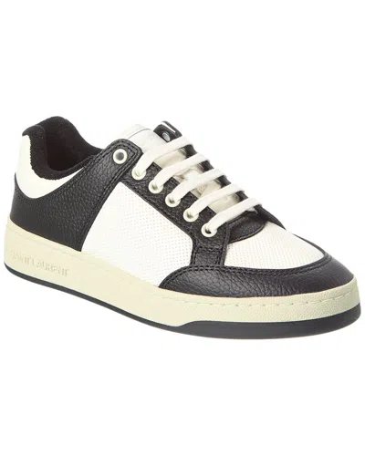 Saint Laurent Twotone Leather Sl/61 Sneakers In Multi