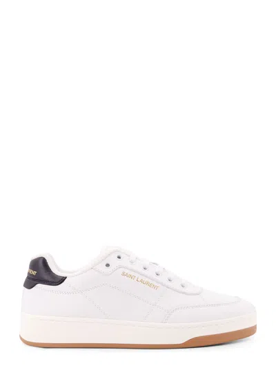 Saint Laurent Sl/61 Leather Sneakers With Logo Print