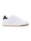 Saint Laurent Low-top Sneakers With Contrast Heel Tab In White