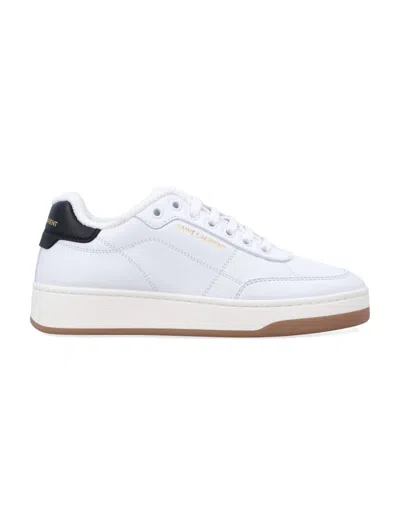 SAINT LAURENT SAINT LAURENT SL/61 WOMAN'S SNEAKERS IN SMOOTH WHITE LEATHER