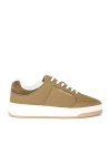 Saint Laurent Sl61 Low Top Sneaker In Cactus & Military Green