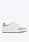 Saint Laurent Sl/61 Sneakers In Smooth Leather And Suede In White