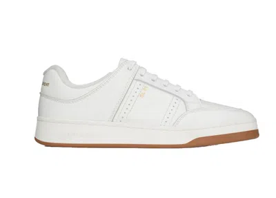 Pre-owned Saint Laurent Sl/61 Low Top (women's) Sneakers In White