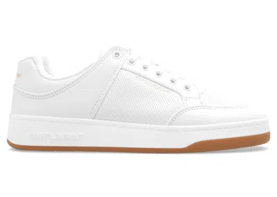 Pre-owned Saint Laurent Sl/61 Low (women's) Sneakers In White