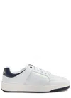 Saint Laurent Low-top Sneakers With Contrast Heel Tab In White