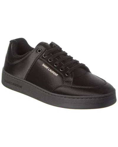 Saint Laurent Sl/61 Satin Sneaker In Black