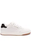 Saint Laurent White Smooth Leather Sl/61 Sneakers In White