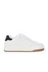 Saint Laurent Sneakers Sl61 Aus Leder In Blanc Optique & Nero