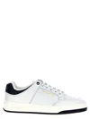 Saint Laurent Low-top Sneakers With Contrast Heel Tab In Blue