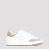 Saint Laurent Sl/61 Sneakers In Smooth Leather And Suede In Gold