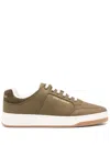 Saint Laurent Sneakers Sl/61 In Gabardine Verde Militare Uomo In Green