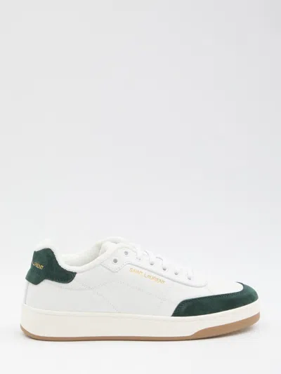 Saint Laurent Sl/61 Sneakers In Smooth Leather In White