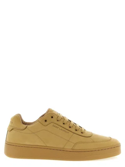 Saint Laurent Sl 61 Low Top Sneakers Rubber Sole In Neutral