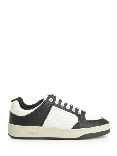 Saint Laurent Sl61 Sneakers White In Black