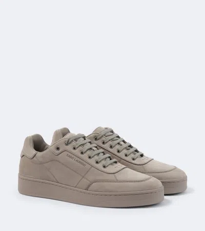 Saint Laurent Sl61 Leather Lace Up Casual Sneakers In Neutral