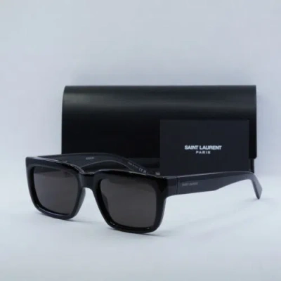 Pre-owned Saint Laurent Sl615 001 Black/black 55-19-145 Sunglasses