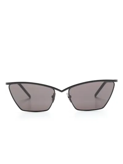 Saint Laurent Sl637 Cat-eye Sunglasses In Black