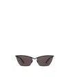 Saint Laurent Sl637 Cat-eye Sunglasses In Black
