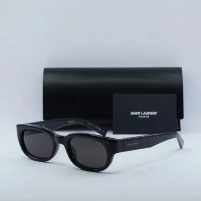 Pre-owned Saint Laurent Sl642 001 Black/black 52-21-145 Sunglasses Authentic