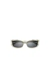 Saint Laurent Logo Acetate Cat-eye Sunglasses In Gray