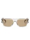 Saint Laurent Sl659 Square-frame Sunglasses In Grey