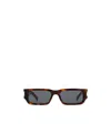 Saint Laurent Sl660 Rectangle-frame Sunglasses In Gray