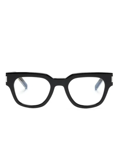 Saint Laurent Sl661 Square-frame Glasses In Black