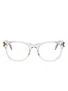 Saint Laurent Square-frame Glasses In Grey