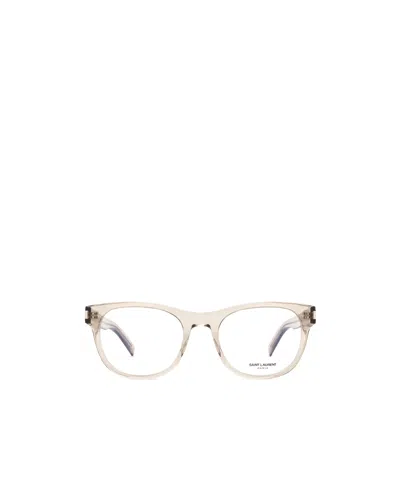 Saint Laurent Sl663 Square-frame Glasses In White