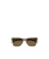 Saint Laurent Sl674 Wayfarer-frame Sunglasses In Brown