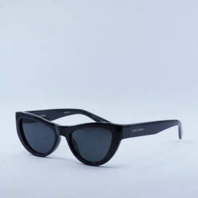 Pre-owned Saint Laurent Sl676 001 Shiny Black/black 53-19-145 Sunglasses