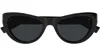 Saint Laurent Black Sl 676 New Wave Sunglasses In Black