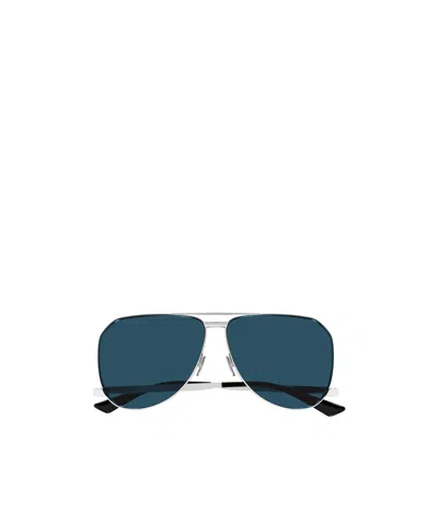 Saint Laurent Sl690 Dust Pilot-frame Sunglasses In Blue