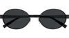 Saint Laurent Eyewear Oval Frame Sunglasses In Black
