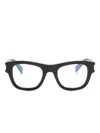 Saint Laurent Sl698 Wayfarer-frame Glasses In Black