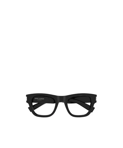 Saint Laurent Sl698 Wayfarer-frame Glasses In Black
